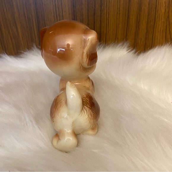 Vintage 1950’s Rempel Diamond pottery big eyes puppy dog  figurine - Picture 4 of 10